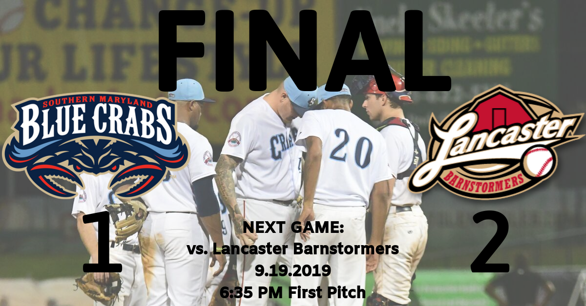 Blue Crabs Drop Second to Last Home Game of the Season